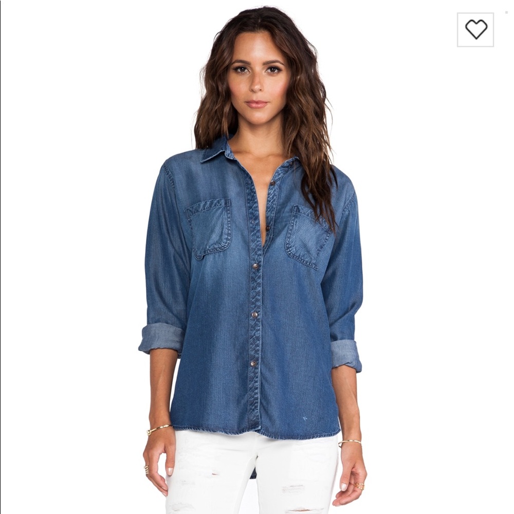 Rails carter button down in dark vintage wash